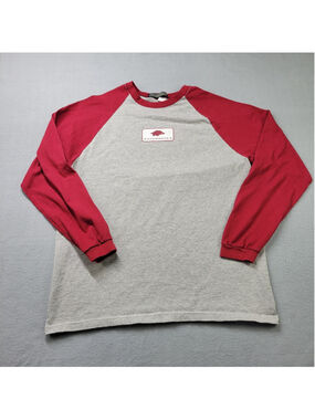 Vintage Arkansas Razorbacks Shirt Houndstooth Clothing Co Raglan Baseball L